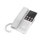 Teléfono IP Hotelero Wi-Fi, 2 líneas SIP con 2 cuentas, codec Opus, IPV4/IPV6, color blanco, con gestión en la nube GDMS - Image 2