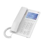 Teléfono IP Hotelero con pantalla LCD a color, 2 líneas SIP con 2 cuentas, codec Opus, IPV4/IPV6, color blanco, con gestión en la nube GDMS - Image 2