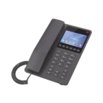 Teléfono IP Hotelero con pantalla LCD a color, 2 líneas SIP con 2 cuentas, codec Opus, IPV4/IPV6, color negro, con gestión en la nube GDMS - Image 2