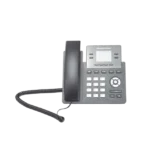 Teléfono IP Grado Operador, 4 líneas SIP con 2 cuentas, puertos Gigabit PoE, pantalla a color 2.4", codec Opus, IPV4/IPV6 con gestión en la nube GDMS