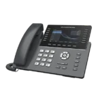 Teléfono IP Wi-Fi, Grado Operador, 14 líneas SIP con 6 cuentas, pantalla LCD  5", puertos Gigabit, Bluetooth, PoE, codec Opus, IPV4/IPV6 con gestión en la nube GDMS