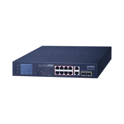 Switch No Administrable 8 Puertos Gigabit con Modo Extender a 250 m,  2 Puertos Uplink 10/100/1000 Mbps, 2 Puertos SFP