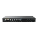 Router Gigabit VPN / Balanceador de cargas / 60,000 sesiones NAT /  9 puertos 10/100/1000 Mbps + 2 puertos SFP (WAN/LAN) / 1 puerto entrada PoE(af/at) / 2 puertos salida PoE (af/at) / Compatible con GWN Cloud.