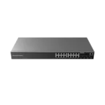 Switch Gigabit PoE+ Administrable / 16 puertos 10/100/1000 Mbps + 4 Puertos SFP Uplink / Hasta 240W / Compatible con GWN Cloud. - Image 2