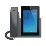 Teléfono IP Android 11, 16 líneas SIP con 16 cuentas, pantalla táctil  7", puertos Gigabit, Wi-Fi, Bluetooth, PoE, codec Opus, IPV4/IPV6 con gestión en la nube GDMS
