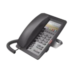 (H5 Color Negro) Teléfono IP Hotelero de gama alta, pantalla LCD de 3.5 pulgadas a color, 6 teclas programables para servicio rápido (Hotline), PoE - Image 4