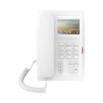 (H5 Color Blanco)Teléfono para Hotelería, profesional de gama alta con pantalla LCD de 3.5 pulgadas a color, 6 teclas programables para servicio rápido (Hotline) PoE - Image 2
