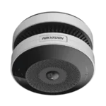 (HikFire) Mini Fisheye IP 4 Megapixel con Detector de Humo Puntual  / Autónomo / Entrada y Salida de Alarma / 15 mts IR / PoE / WDR 120 dB / Alarma de 85 dB / MicroSD 128GB / Compatible con Hik-Connect