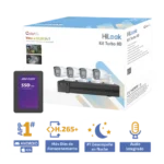 Kit TurboHD 1080p + SSD 500 GB / DVR 4 Canales / 4 Cámaras Bala ColorVu con Micrófono Integrado / Fuente de Poder / Accesorios de Instalación - Image 3