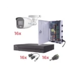 Kit TurboHD 1080p Lite / DVR 16 Canales / 16 Cámaras Bala Exterior ( 2.8mm) con ColorVu + Micrófono Integado / Transceptores / Conectores / Fuente de Poder Profesional - Image 2