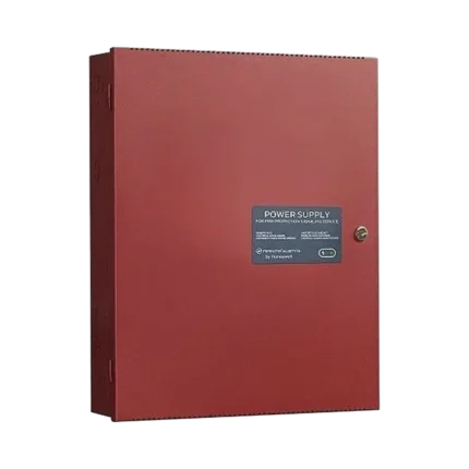Fuente de Alimentación Remota / 10 Amperes / 3 Entradas / 7 Salidas NAC o Auxiliar de 24 Vcc / Compatible con paneles Notifier, Farenhyt, Silent Knight y Fire-Lite / Gabinete Rojo
