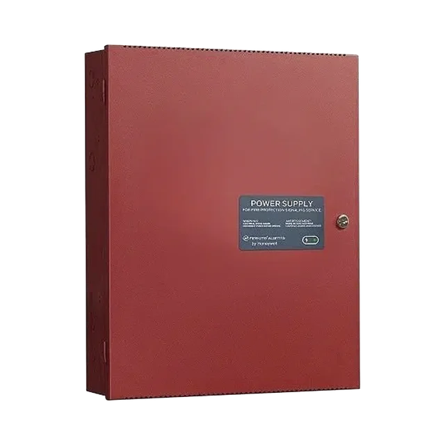 HPFPS6-h Fuente de Alimentación Remota / 6 Amperes / 2 Entradas / 5 Salidas NAC o Auxiliar de 24 Vcc / Compatible con paneles Notifier, Farenhyt, Silent Knight y Fire-Lite / Gabinete Rojo - Image 1
