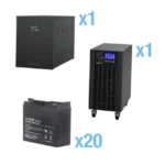 UPS Trifásico de 15 kVA/15 kW, Topología Online Doble Conversión, Voltaje de 208/220 Vca de L-L, Respaldo de 5 Minutos al 100% de Carga, Incluye Módulo y Banco de Baterías - Image 2