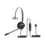Diadema monoaural con tecnología antishock para teléfonos IP FANVIL con interfaz USB con micrófono de cancelación de ruido, larga durabilidad