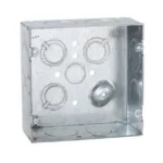 Caja Cuadrada 4 11/16 x 4 11/16"/ Profundidad 2- 1/8"/ Cuenta con 1 Entrada de 1/2", 8 de 1" y  3 TKO  (1/2"-3/4"). - Image 2
