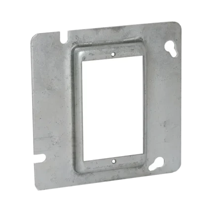 Sobretapa Cuadrada Galvanizada  de 4 11-16", realce de 1/2".