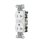 Contacto Dúplex 20 A, 125 V,  2 Polos, 3 Hilos, Cableado Posterior y  Lateral, Color Blanco (Nema 5-20R). - Image 2