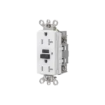 Contacto GFCI 20 A 125 V / Resistente a Intemperie / A prueba de manipulaciones / Color Blanco (Nema 5-20R) / Grado Industrial. - Image 2