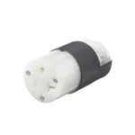 Conector Entrada Recta/ 20 A 125V/ 2 Polos 3 Hilos/ Nema 5-20 R/ Grado Industrial- Comercial / Color Negro-Blanco. - Image 2