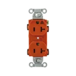 Contacto Dúplex Conexión a Tierra Aislada/ 20 A 125 V/ 2 polos 3 Hilos/ Color naranja/ Nema 5- 20R/ Grado Comercial. - Image 5
