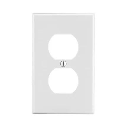 Tapa para Contacto Dúplex Color Blanco.