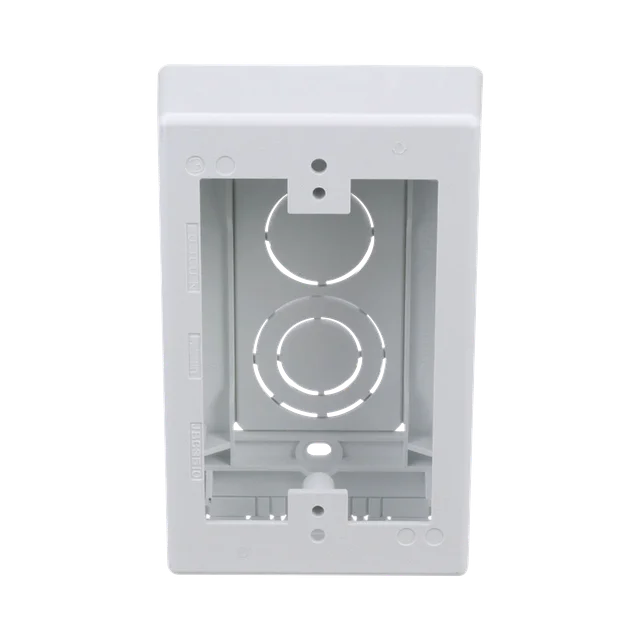 JBX3510WHA-h Caja de Pared Superficial, uso Universal con Placas de Pared, Con Cinta Adhesiva, Color Blanco - Image 1