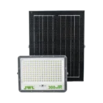 Reflector de 300 W con Panel Solar /  Batería 3.2  V CD / T.C.C. 6 500 K / IP65.