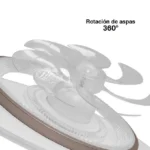Ventilador de Techo con Luminario LED de 110 V CA 50/60 Hz /  88 W / 3 Tonos de Luz (6500 - 4 000 - 2 700 K) / Con giro 360° / Diámetro 550 mm / 6 Velocidades / Dimeable. - Image 2