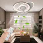 Ventilador de Techo con Luminario LED de 110 V CA 50/60 Hz /  88 W / 3 Tonos de Luz (6500 - 4 000 - 2 700 K) / Con giro 360° / Diámetro 550 mm / 6 Velocidades / Dimeable. - Image 6