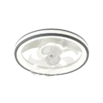 Ventilador de Techo con Luminario LED de  110 V CA 50/60 Hz /  88 W /4500 Lm / 6500 - 4 000 - 2 700 K /3 Tonos de Luz / 500 mm / 6 Velocidades / Dimeable /Color Blanco y Gris. - Image 2
