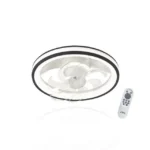 Ventilador de Techo con Luminario LED de  110 V CA 50/60 Hz /  88 W /4500 Lm / 6500 - 4 000 - 2 700 K /3 Tonos de Luz / 501 mm / 6 Velocidades / Dimeable / Color Blanco y Negro. - Image 3