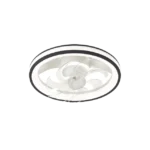 Ventilador de Techo con Luminario LED de  110 V CA 50/60 Hz /  88 W /4500 Lm / 6500 - 4 000 - 2 700 K /3 Tonos de Luz / 501 mm / 6 Velocidades / Dimeable / Color Blanco y Negro.
