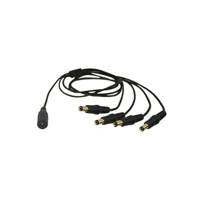 JRF51det Cable con Conector Jack Hembra de 3.5 mm con 4 Salidas de Jack Macho (Divisor de Energía) / Tipo Pulpo / 4 Conectores Macho / 1 Conector Hembra / Jack de 3.5 mm - Image 1