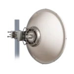Antena Direccional de Alto Rendimiento / 30.5 ± 1 dBi / 2 ft / 5.9-7.125 GHz / Conectores RP-SMA / Alto Aislamiento al Ruido / Fácil Montaje y herraje de acero inoxidable /  Radomo Incluido