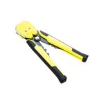 Pinza multifuncional Pelacables, con terminal de pestaña, prensado automático de color amarillo. - Image 2