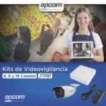 KIT TurboHD 1080 Lite / DVR 4 Canales / 4 Cámaras Bala (exterior 2.8 mm) / Transceptores / Conectores / Fuente de Poder Profesional - Image 3