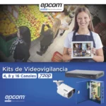 KIT TurboHD 1080p / DVR 8 Canales / 8 Cámaras Bala (exterior 2.8 mm) / Transceptores / Conectores / Fuente de Poder Profesional hasta 15 Vcc para Larga Distancias - Image 2