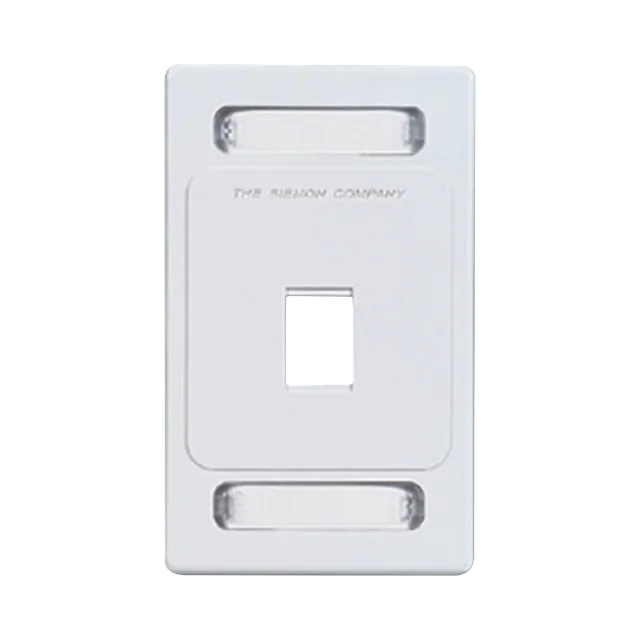 KFPS0102S-h Placa de pared Keystone de 1 salida, color blanco, para jacks Keystone Z-MAX y MAX - Image 1