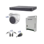 Kit TURBOHD 1080p / DVR 8 Canales / 8 Cámaras Turret (exterior 2.8 mm) / Conectores / Transceptores / Fuente de Poder Profesional hasta 15 Vcc para Larga Distancia - Image 2