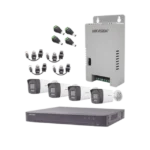 Kit Audio Bidireccional TurboHD 4K-3K / DVR 4 Canales 4K / 4 Cámaras Bala (Exterior) con Bocina y Microfóno Integrado 3K / 1 Fuentes de Poder / Accesorios - Image 2