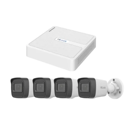 Kit IP 2 Megapixel / NVR de 8 Canales con 8 Puertos PoE  / 4 Cámaras IP Bala para Exterior