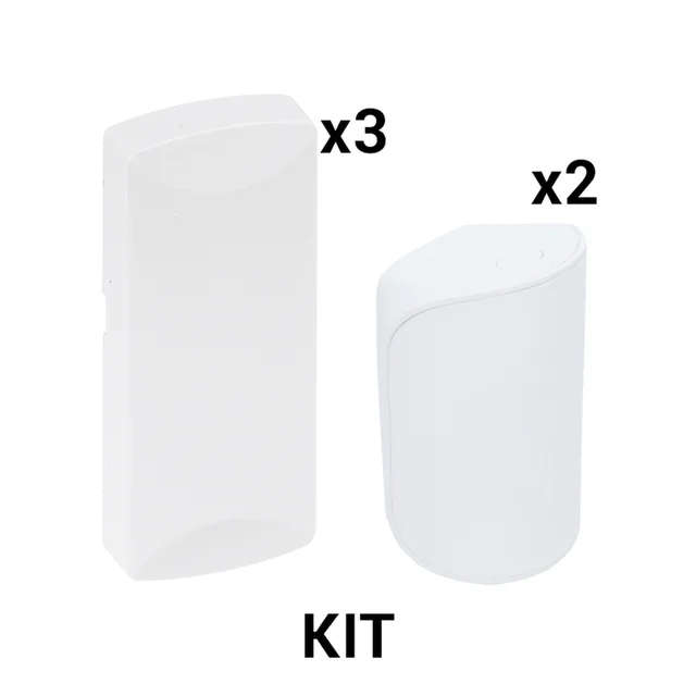 KITRFSFIREDSC1-h KIT Básico Sensores Inalámbricos - Incluye 3 Contactos Magnéticos y 2 PIR - Compatibles con DSC - Image 1