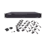Kit de TRANSCEPTOR ACTIVO DE 16 Canales / VIDEO+PODER en un solo Cable UTP / 150m en 4K, 200m en 5 MP/ Envía 36 Vcc y recibe 12 Vcc / TODO INCLUIDO PARA RACK / Compatible con cámaras HD-TVI/CVI/AHD/CVBS / Instalación Limpia