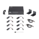 Kit de TRANSCEPTOR ACTIVO DE 8 CANALES / VIDEO+PODER en un solo Cable UTP / 150 metros en 4K, 200 metros en 5 MP/ Envía 36 Vcc y Recibe 12 Vcc / TODO INCLUIDO PARA RACK / Compatible con cámaras HD-TVI/CVI/AHD/CVBS / INSTALACIÓN LIMPIA - Image 2