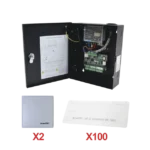 Kit para automatizar 2 ACCESOS VEHICULARES con STICKERS en Parabrisas de vehiculos / Incluye Panel, 2 lectores y 100 stickers / Software IVMS4200 incluido