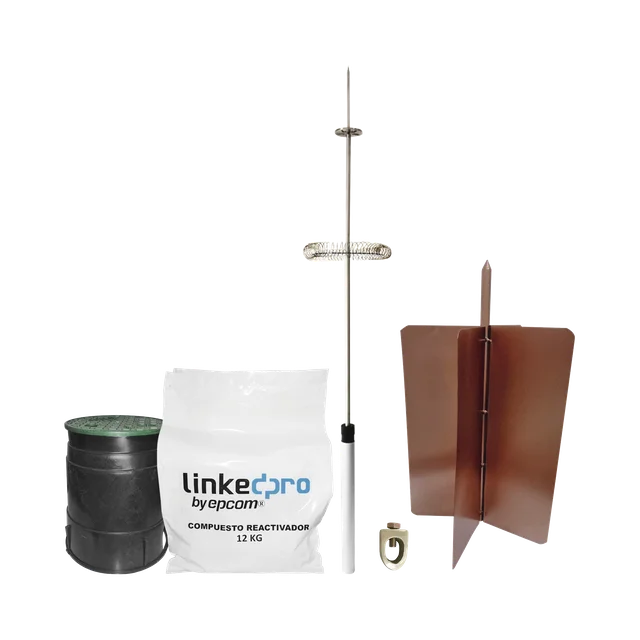 KLPDIPOLOBASIC-h Kit pararrayo LinkedPro básico. Ideal para la protección de mástiles y postes. - Image 1