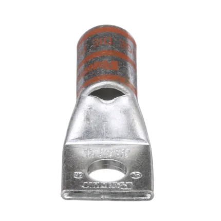 Terminal de Compresión de Cobre con Orificio 3/8 in, para Cable 3/0 AWG. 1 Pz.