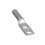 Zapata de compresión LCC6-14A-L para cal. 6 Awg, Doble barreno para tornillo prisionero de 1/4, Espaciado de orificio 16mm, 1 Pz