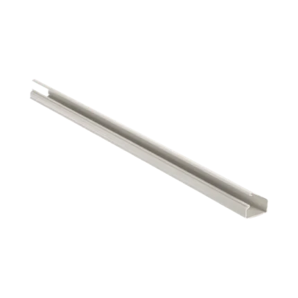 Canaleta LD10 de PVC rígido, con cinta adhesiva para instalación sin herramientas, de 38.4 x 24 x 1828.8 mm, Color Blanco Mate