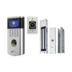 KIT de Control de Acceso LF10/ PUSH / Compatible con ZKBioCVAccess / 1,500 Usuarios / Chapa magnética / Botón de Salida / Tarjeta de proximidad
